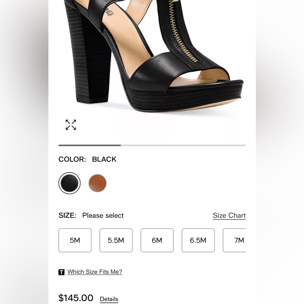 Black Michael Kors heel